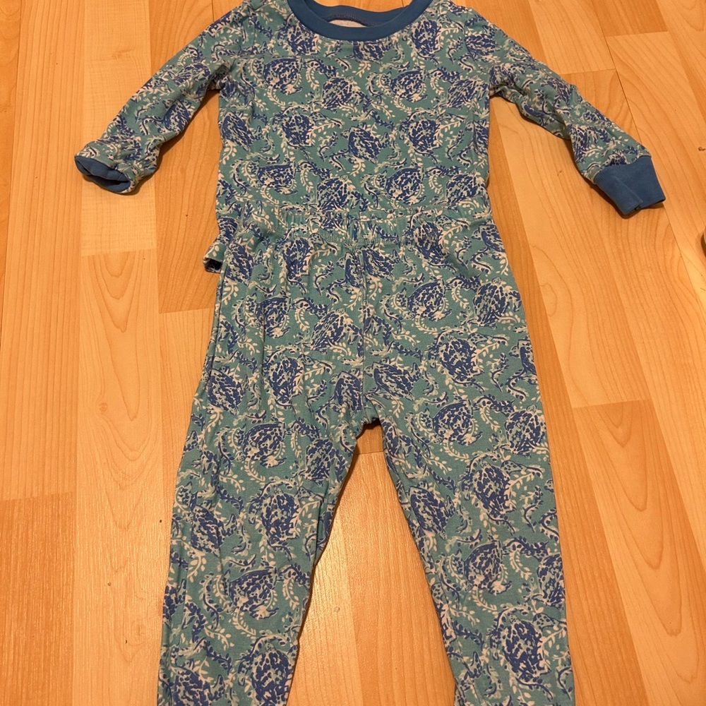 Lilly Pulitzer Blue and Green Kids Pajamas